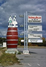 1970s America -  Hofbrauhaus sign, Ogunquit, Maine 1978