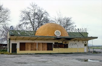 1970s America -  Giant orange, Banta, California 1977