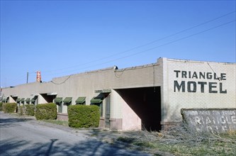 1970s United States -  Triangle Motel, Amarillo, Texas 1977