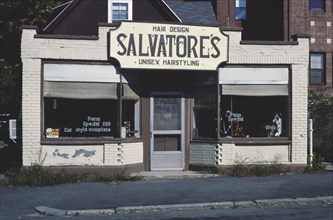 1980s America -  Salvatore's Hair Design, Worcester, Massachusetts 1984