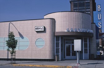 2000s United States -  Greyhound Bus Station, 1st Avenue North and 25th Street, Billings, Montana 2004