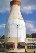 1980s America -  The Milk Bottle Restaurant, Raynham, Massachusetts 1984 (date per original caption)