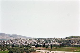 Israel April 1965:  A view, looking towards Nazareth Israel