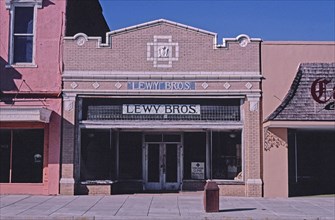 1980s America -  Lewy Bros store, Main Street, Eufaula, Alabama 1980