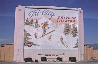 1970s America -  Tri City Drive-In, Redlands Boulevard, Loma Linda, California 1978