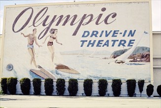 1970s America -  Olympic Drive-In, West Los Angeles, California 1973