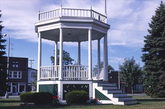 1980s United States -  Bandstand at City Hall, Route 29, Marine City, Michigan 1988