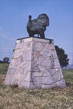 1980s America -  Turkey statue, Mount Crawford, Virginia 1982