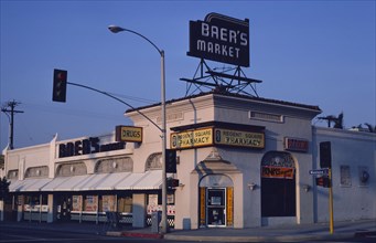 1970s America -  Baer's Market, Santa Monica, California 1977