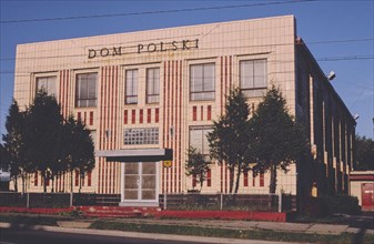 1980s United States -  Dom Polski, Saginaw Street, Flint, Michigan 1980