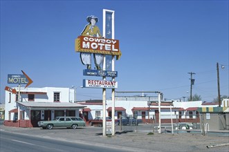 1970s United States -  Cowboy Motel, Amarillo, Texas 1977