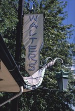 1980s America -  Walter's Hot Dog Stand sign, Mamaroneck, New York 1982