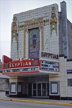 1970s America -  Egyptian Theater, De Kalb, Illinois 1977