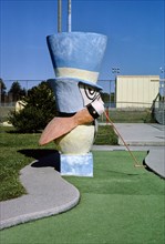 1980s America -  Mad Hatter, Sir Goony mini golf, Route 202 at Spring Lake Rec Center, Chadds Ford, Pennsylvania 1984
