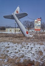 1980s America -  1941 Cafe sign, Lowell, Arkansas 1984