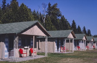 1980s United States -  Pine Cone Cabins, Saint Ignace, Michigan 1980