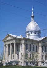 1990s United States -  McCoupan County Courthouse, East 1st Street, Carlinville, Illinois 1991