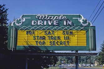 1980s America -  Maple Drive-In, Indian Orchard, Pennsylvania 1984