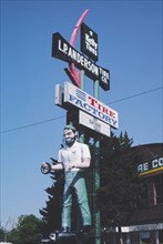 2000s United States -  L.P. Anderson Tire Co sign, Montana Avenue, Billings, Montana 2004