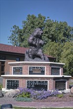2000s United States -  Teddy Roosevelt Monument by Milwaukee Road Railroad Station, Missoula, Montana 2004