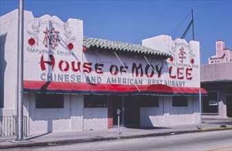 1980s America -   House of Moy Lee Chin Restaurant, Miami Beach, Florida 1980