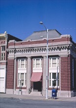 1980s United States -  Wood and Houston Bank (1906), 27 East North, Marshall, Missouri 1988