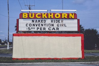1980s America -  Buckhorn Drive-In, Mission, Texas 1982
