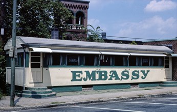1970s America -   Embassy Diner, Chicopee, Massachusetts 1978