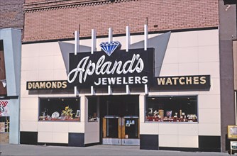1980s America -  Apland's Jewelers, Cottage Grove, Oregon 1987