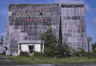 1980s America -  Ft Roc Drive-in Theater, Route 21, Rock Hill, South Carolina 1982