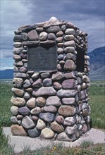 2000s America -   Idaho Statehood Monument - Wyoming-Idaho State Line Monument 2004