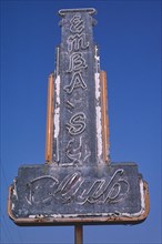 1980s America -  Embassy Club sign, Meridian, Mississippi 1982