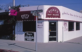2000s America -  Foxy's Hair Studio, Bakersfield, California 2003