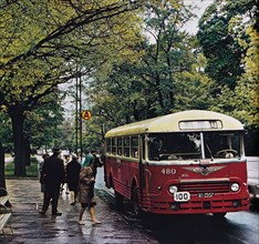 A Chausson bus in Warsaw ca. 1960s