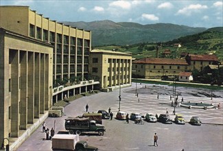 New standard gauge railway station Sarajevo Novo in around 1960