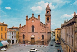 The Cathederal of Mirandola, Italy in the ca. 1970