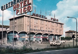 Ristorante Hotel Pico in Mirandola, Italy ca. 1970