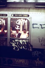 Many Subway Cars in New York City Have Been Spray-Painted by Vandals. 05/1973