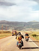 Vacationers on motorcycles, 05 1972