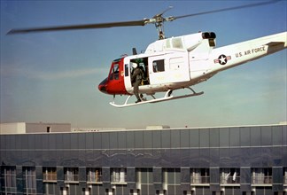 A UH-1N Iroquois helicopter