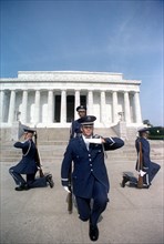 Members of the U.S. Air Force Presidential Honor Guard Drill Team
