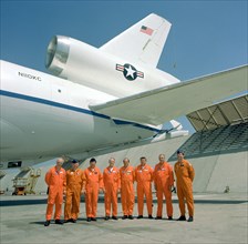 First flight crew of a KC-10A Extender aircraft