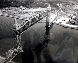 Cape Cod Canal Railroad Bridge, Bourne, Massachusetts 6/6/1960