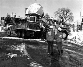 Snow Removal after the Blizzard of 1978, Beverly, Massachusetts 2/13/1978
