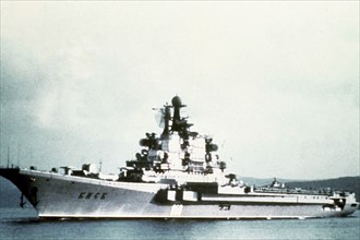 Soviet guided missile V/STOL aircraft carrier KIEV