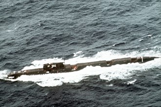 Soviet Echo II class nuclear-powered cruise missile submarine