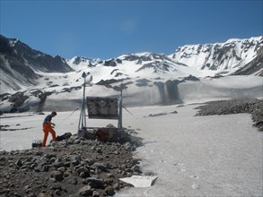 Seismic station VALT in Mount St. Helens crater, view toward the south ca. June 2010