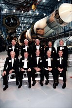 KENNEDY SPACE CENTER, FLA. -- Apollo/Saturn V Center Gala Grand Opening - retired Apollo astronauts at tha gala grand opening in tuxedos