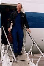 STS-84 Commander Charles J. Precourt arrives at KSC’s Shuttle Landing Facility for the Terminal Countdown Demonstration Test (TCDT) ca. 1997
