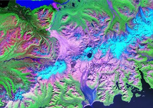 Landsat Image of the Novarupta / Katmai Area - 1990